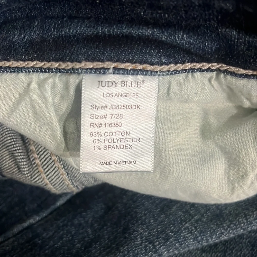 Judy Blue Dark Blue Wide Leg Jeans NWOT - Picture 4 of 5